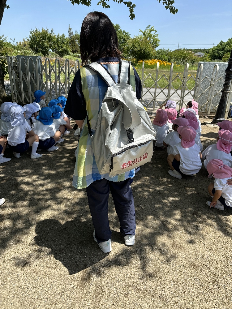 避難訓練しました。